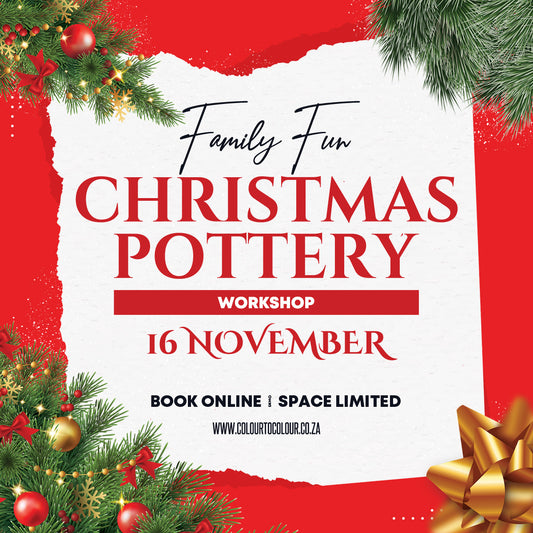 Christmas Pottery Workshop | 16 November 2024