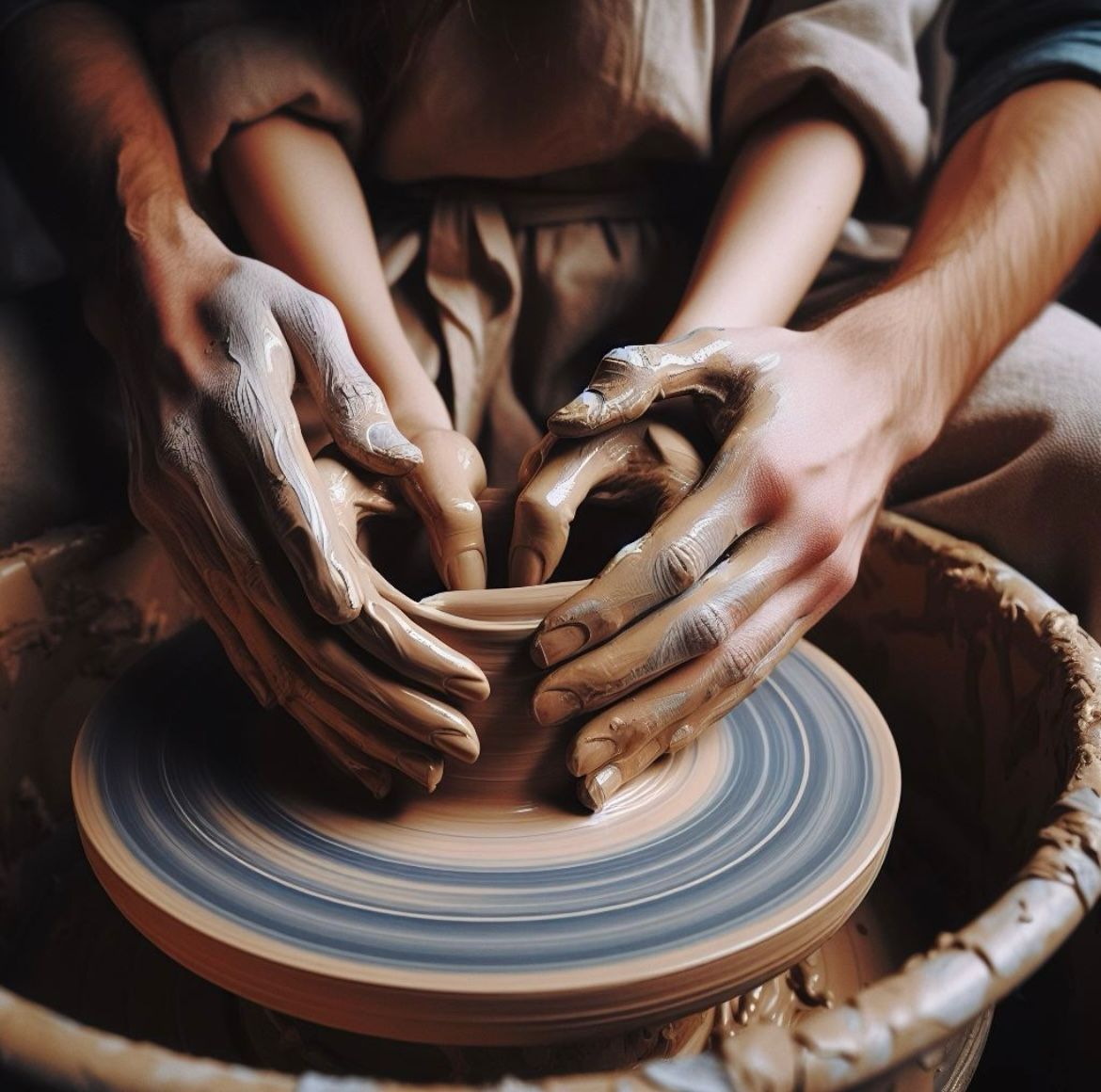 Couples Pottery Class - Pottery on the Wheel