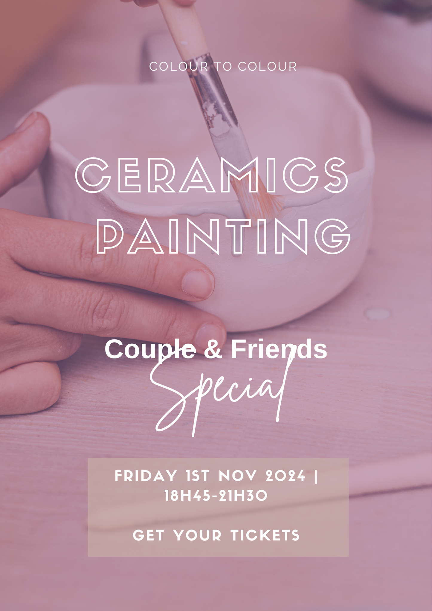 Pottery Special Evening - Couple & Friends // 1st Nov 18h45 - 21h45 -Friday Evening