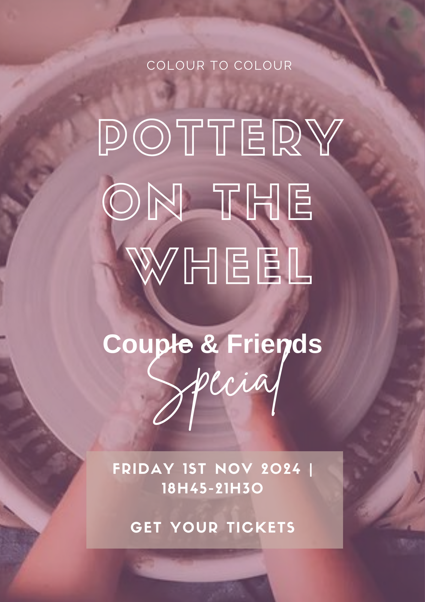 Pottery Special Evening - Couple & Friends // 1st Nov 18h45 - 21h45 -Friday Evening